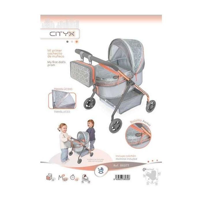 Mi primer coche de muñeca cityx para muñecas de hasta 42 cm.35x50x56 cm 6 Mi primer coche de muñeca cityx para muñecas de hasta 42 cm.35x50x56 cm 6