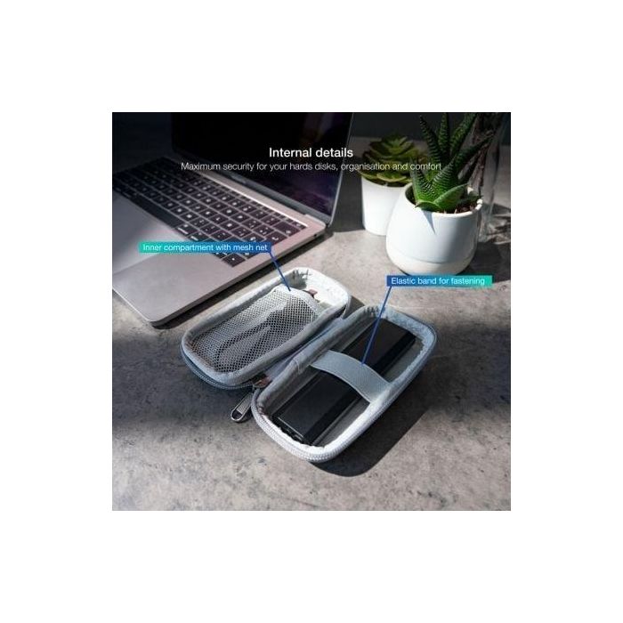 Tooq Funda para Disco Duro HDD/M2, Material Exterior Rígido, Color Gris, 122 x 40 x 26 mm 1 Tooq Funda para Disco Duro HDD/M2, Material Exterior Rígido, Color Gris, 122 x 40 x 26 mm 1