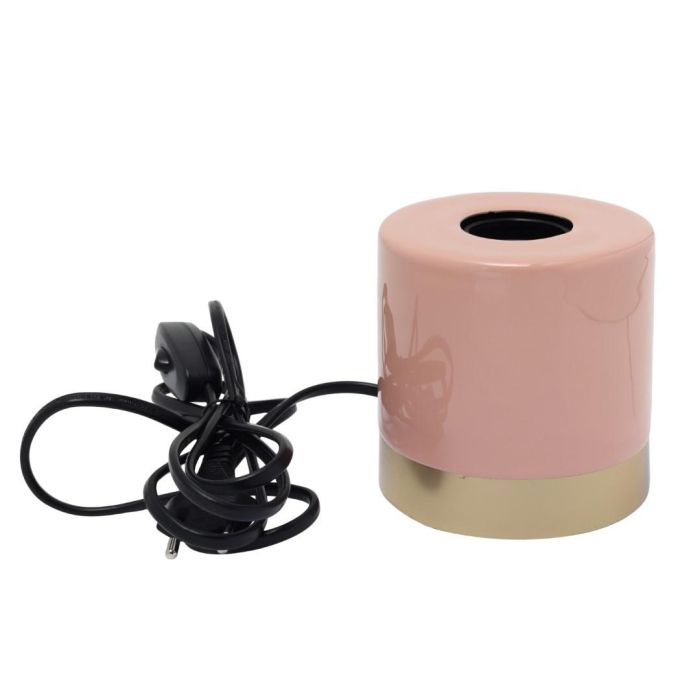 DKD Home Decor Lámpara Sobremesa Urban Coral Verde Jade Metal 10 x 10 x 10 cm 2