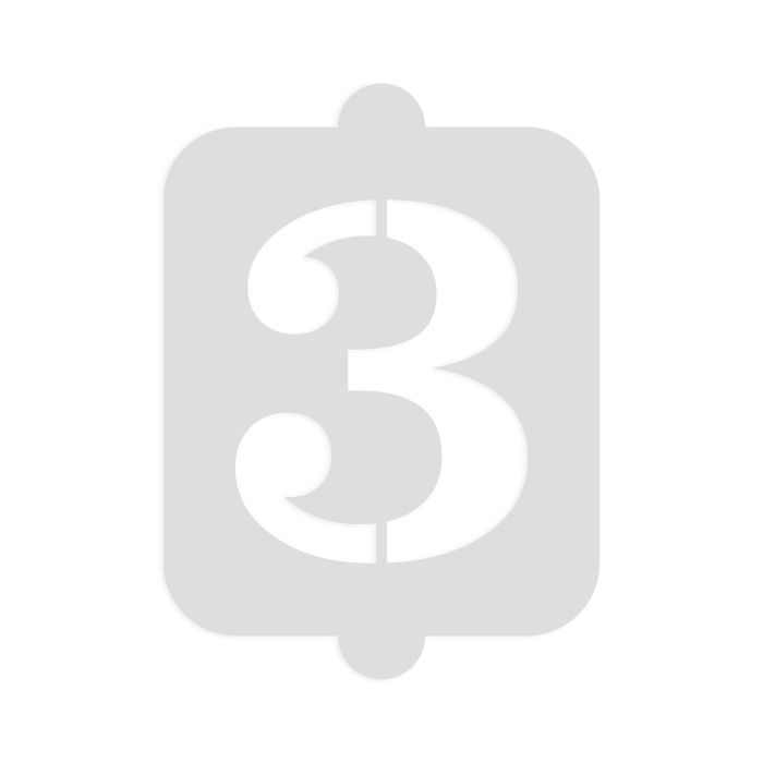 Algon Plantilla para Tarta de Cumpleaños N-3 Pequeña, 20 cm x 13.5 cm (36 Unidades)