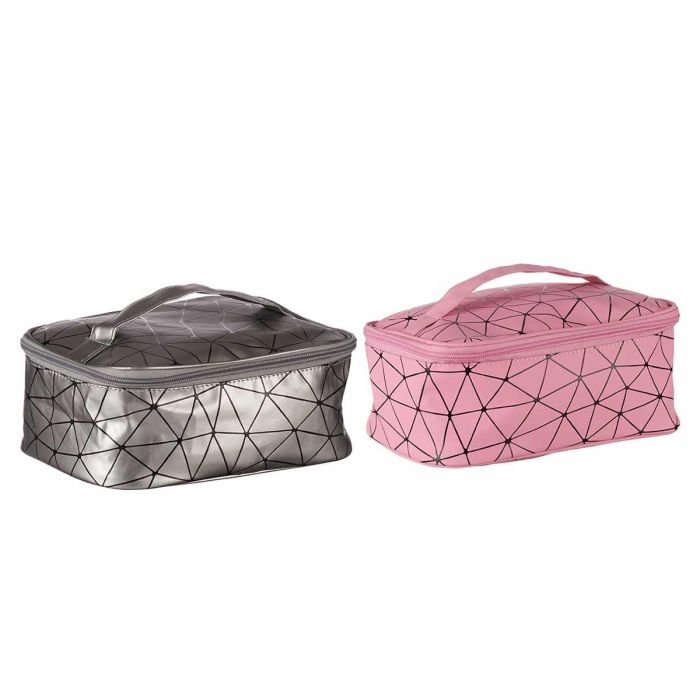 Neceser Viaje Surt Plata Rosa Berilo 16X9CM (24 Unidades) 1 Neceser Viaje Surt Plata Rosa Berilo 16X9CM (24 Unidades) 1
