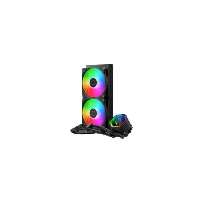 Cooler Master WAK MasterLiquid 240 Core II ARGB Kit de Refrigeración Líquida para CPU, Radiador 240mm, Doble Ventilador 120mm