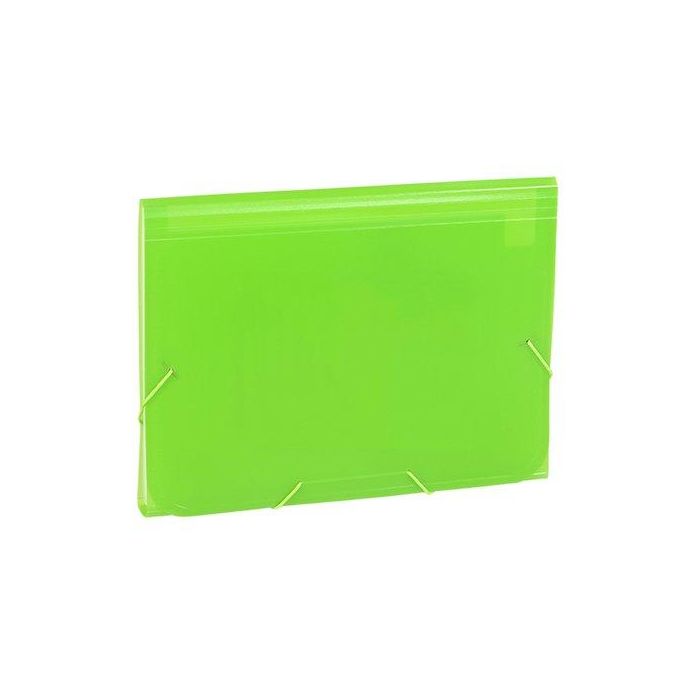 Clasificador Acordeon Carchivo Pp Transl. Fº 13 Dptos.Gomas Verde (Set de 4)