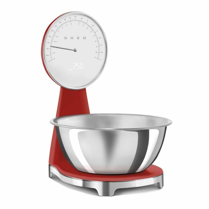 Báscula de Cocina Smeg KSF01RDWW Rojo 2 Báscula de Cocina Smeg KSF01RDWW Rojo 2