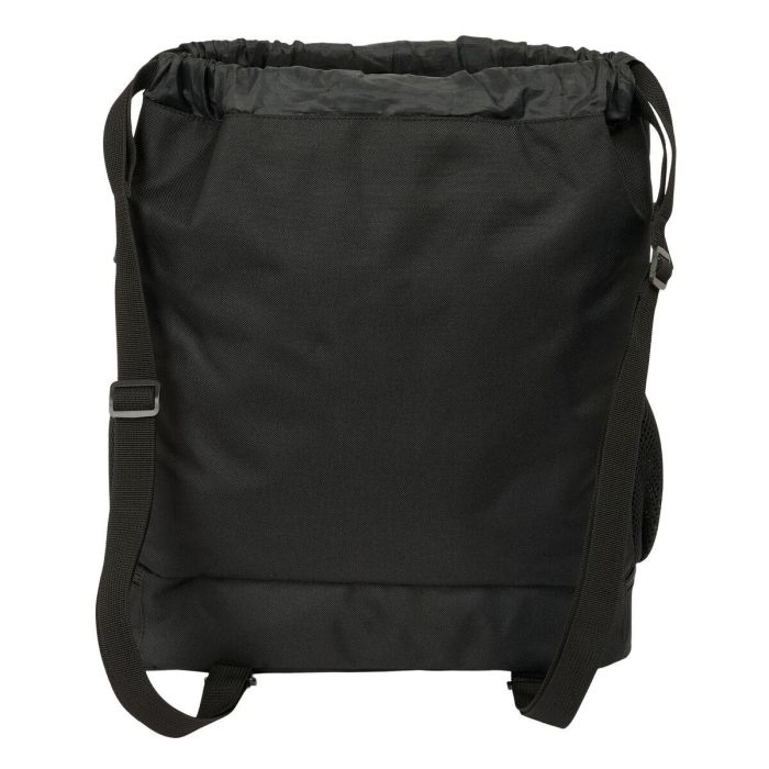Bolsa Mochila con Cuerdas Kappa Dark Negro 35 x 40 x 1 cm 2