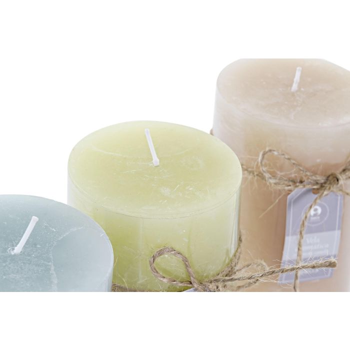 DKD Home Decor Vela de Cera Básicos Marrón para Decoración del Hogar, 80 Horas, 6.5x6.5x15 cm (Pack 12 Unidades) 2 DKD Home Decor Vela de Cera Básicos Marrón para Decoración del Hogar, 80 Horas, 6.5x6.5x15 cm (Pack 12 Unidades) 2