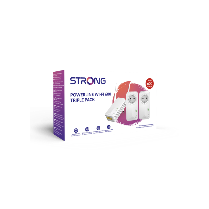 Adaptador PLC STRONG Blanco (3 Unidades) 1