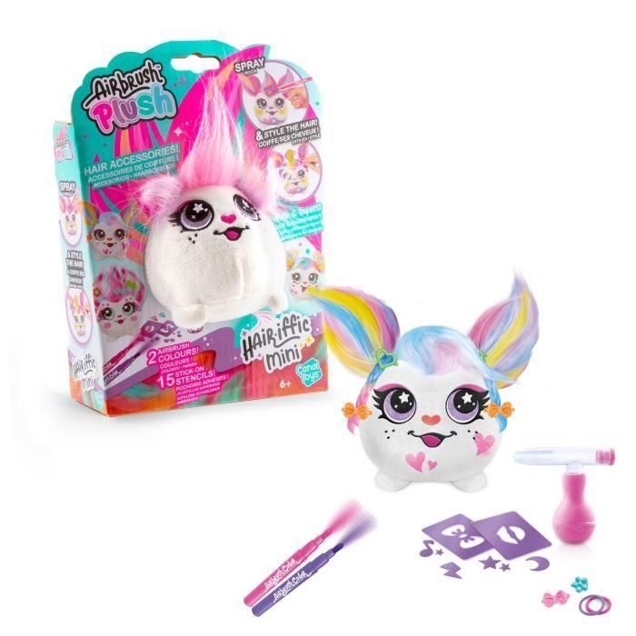 Canal Toys - Peluche Airbrush - Mini peluche Hair'iffic para peinar y decorar con rotuladores - AIR 038 - Modelo de peluche aleatorio Canal Toys - Peluche Airbrush - Mini peluche Hair'iffic para peinar y decorar con rotuladores - AIR 038 - Modelo de peluche aleatorio