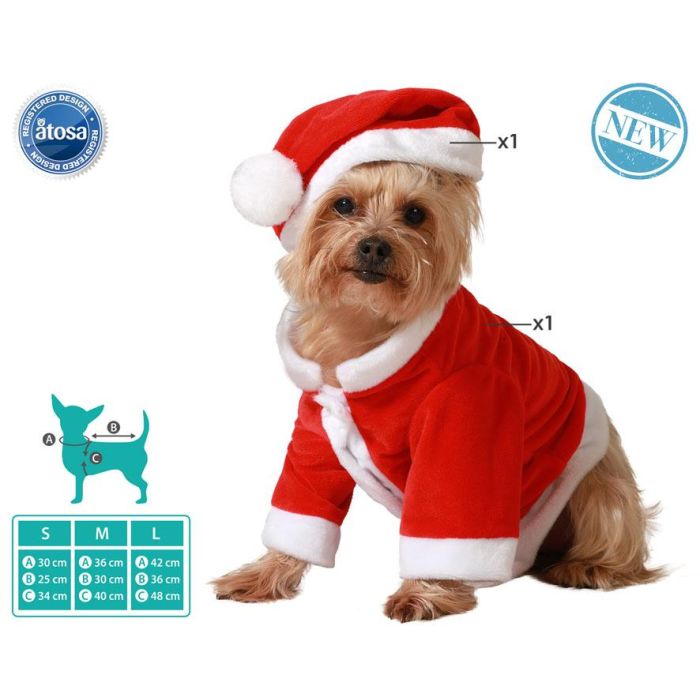 Disfraz Para Mascota Papa Noel L