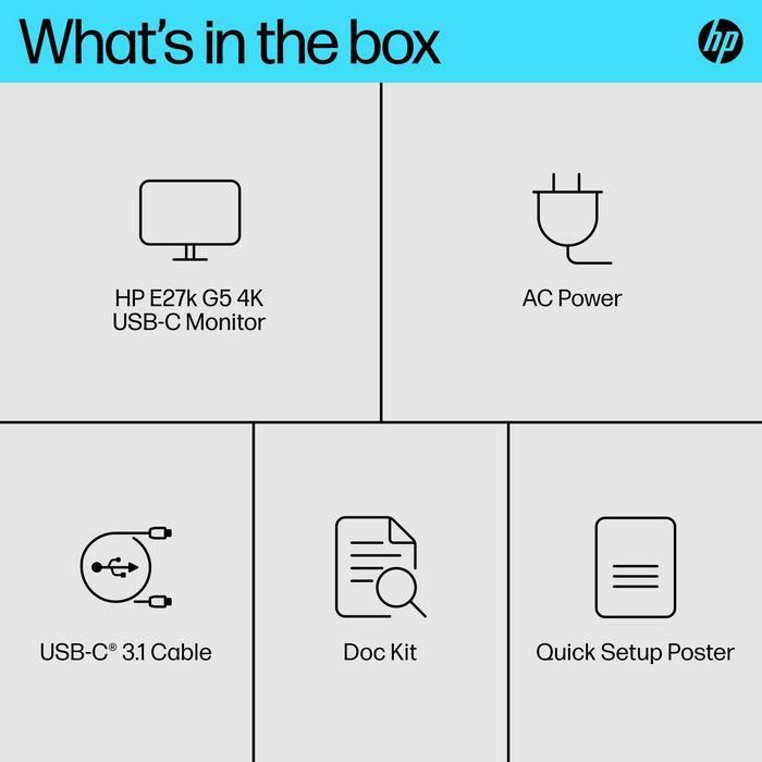 HP E27k G5 4K USB-C Monitor 12 HP E27k G5 4K USB-C Monitor 12