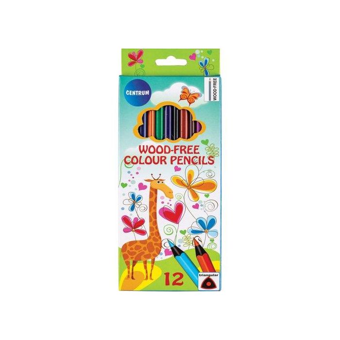 Lapices De Colores Centrum Giraffe Triangulares Estuche De 12