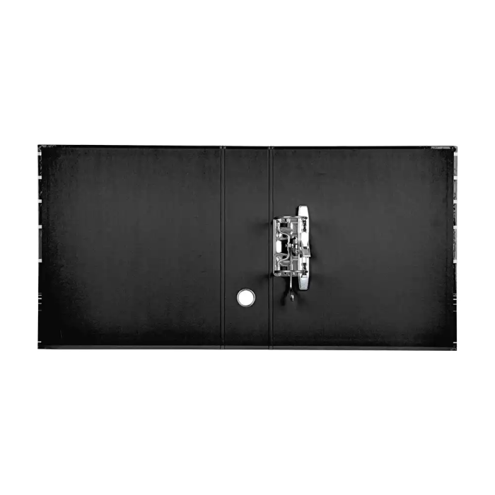 Liderpapel Archivador de Palanca A4 Filing System Forrado con Caja y Compresor Metálico Lomo 80mm Negro 3
