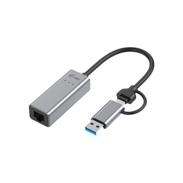 I-TEC Adaptador LAN Ethernet USB-C/USB-A 2.5Gbps Gris