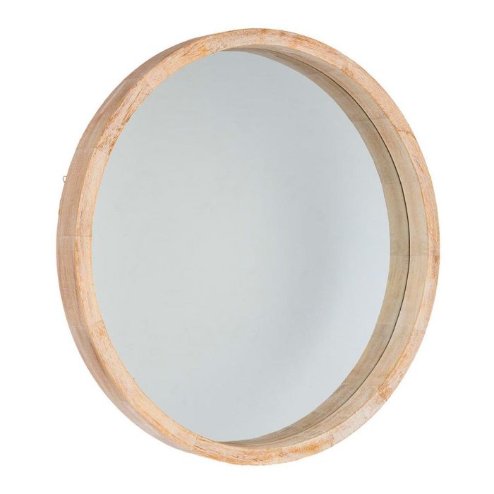 Atmosphera Espejo redondo marco de madera color natural Ø50cm 1 Atmosphera Espejo redondo marco de madera color natural Ø50cm 1