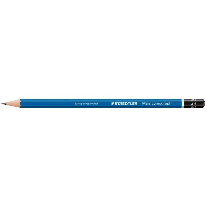 Lapices De Grafito Staedtler Mars Lumograph 100 2H Unidad 12 unidades 1