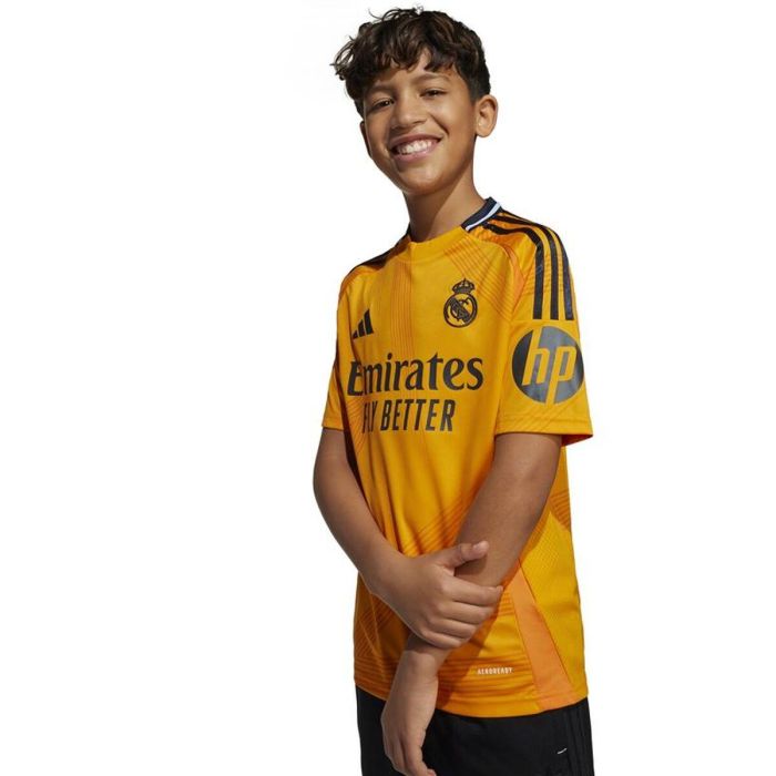 Camiseta de Fútbol de Manga Corta para Niños Adidas Real A Jsy Naranja L
