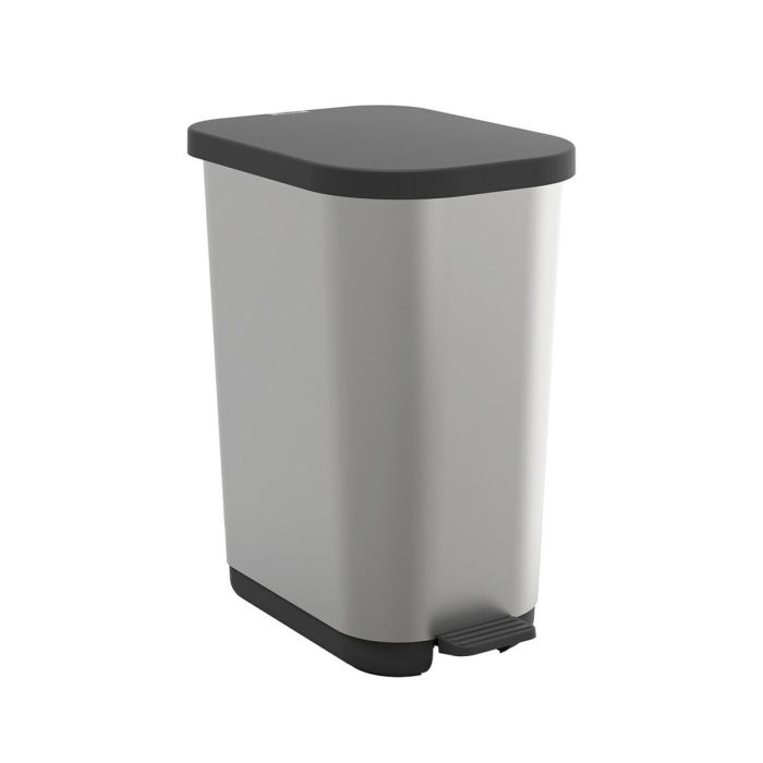 Cubo de basura Rotho Ribo Silver Plata Plástico 35 L 0 Cubo de basura Rotho Ribo Silver Plata Plástico 35 L 0