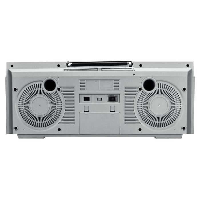 Radio FM - MEDION - Vintage - DAB+ - CD/Cassette/USB/MP3 - 2 x 10 W RMS - Plateado 4 Radio FM - MEDION - Vintage - DAB+ - CD/Cassette/USB/MP3 - 2 x 10 W RMS - Plateado 4