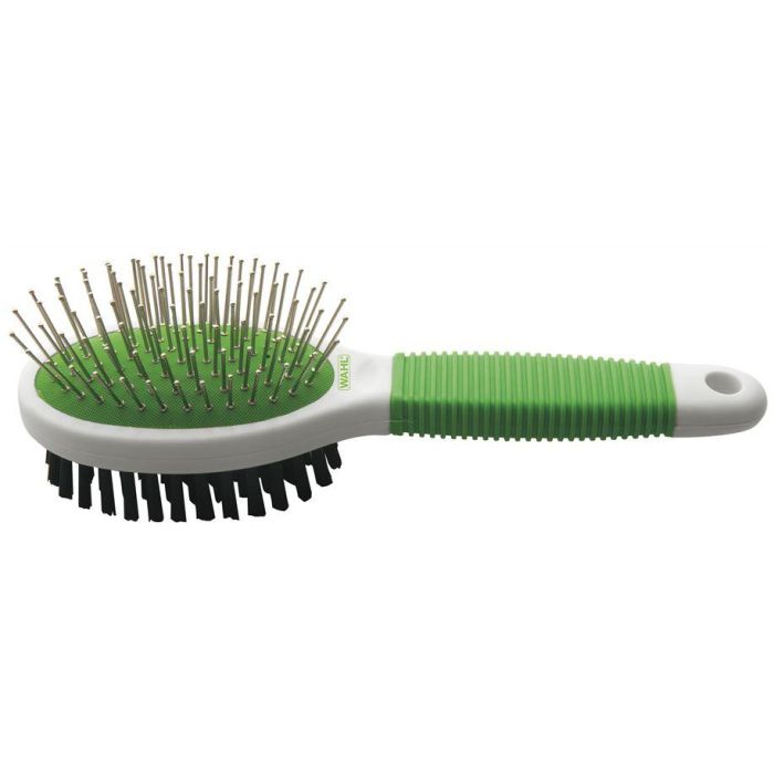 Wahl 858454-016 Cepillo de Pelo de Doble Cara para Mascotas con Agarre Cómodo y Suavizado de Pelaje 1