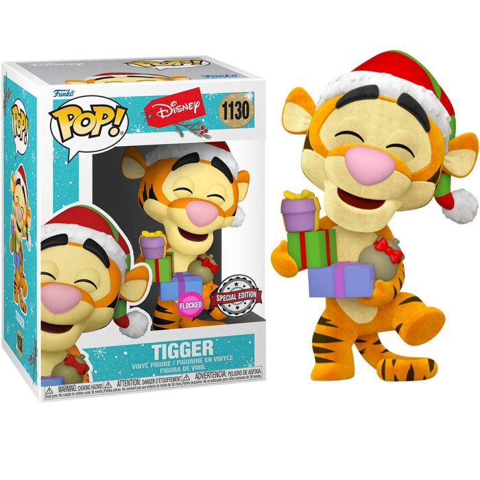 Figura POP Disney Holiday Tigger Flocked Exclusive 0 Figura POP Disney Holiday Tigger Flocked Exclusive 0