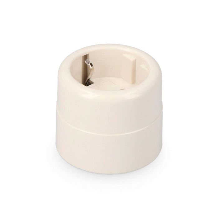 Solera Base de superficie T/TL tipo F 10/16A 250V redonda blanca 3500W