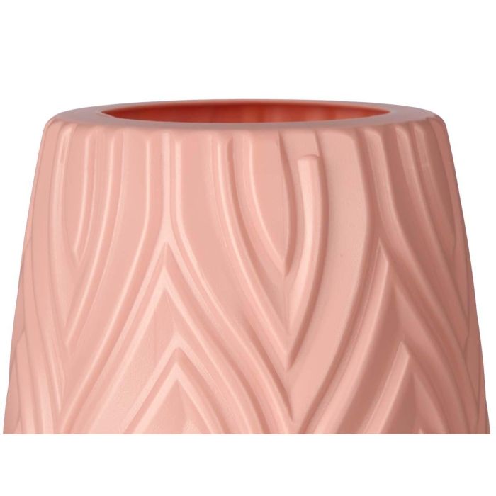 Jarrón Ovalado de Plástico con Relieve, 23 cm - Giftdecor, Colores Surtidos (24 Unidades) 2