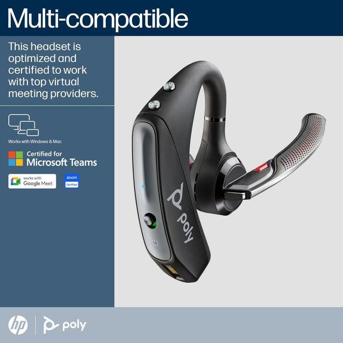 Poly Poly Voyager 5200 USB-A Bluetooth Headset +BT700 dongle 5