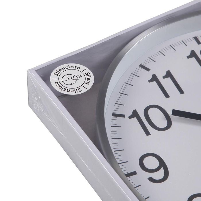 Reloj de Pared Versa Blanco Metal 1 Reloj de Pared Versa Blanco Metal 1