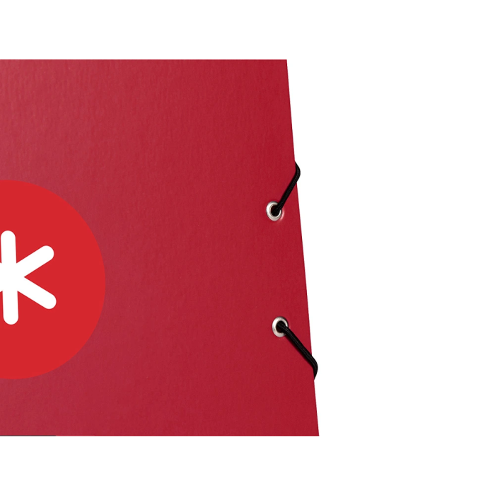 Antartik Carpeta con Gomas Tres Solapas A4 Cartón Forrado Color Frambuesa 4