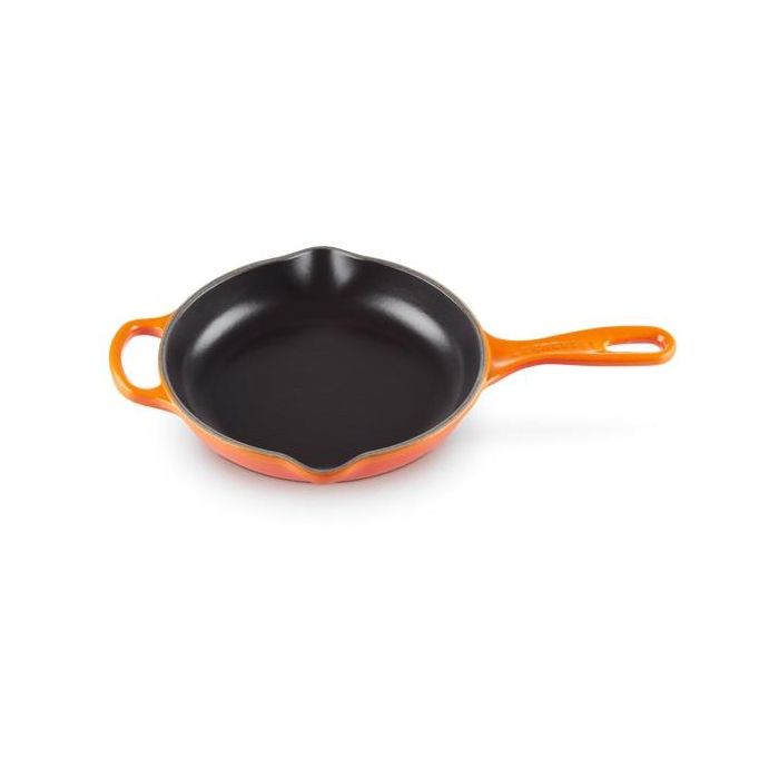 Le Creuset Signature 20182200900422 - Sartén de Hierro Fundido 20cm, Rojo Horno, compatible con inducción 1