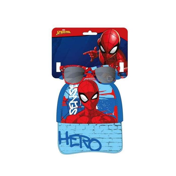 Cerdá Set Gorra y Gafas de Sol Spiderman Talla 53 cm para Niños +3 Años Azul 0 Cerdá Set Gorra y Gafas de Sol Spiderman Talla 53 cm para Niños +3 Años Azul 0