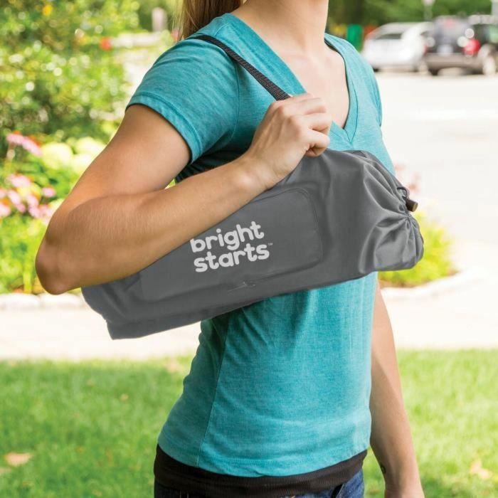 Bright Starts BRI17198 Asiento elevador Pop 'N Sit, ultracompacto, plegable, con tableta extraíble y bolsa de transporte 1
