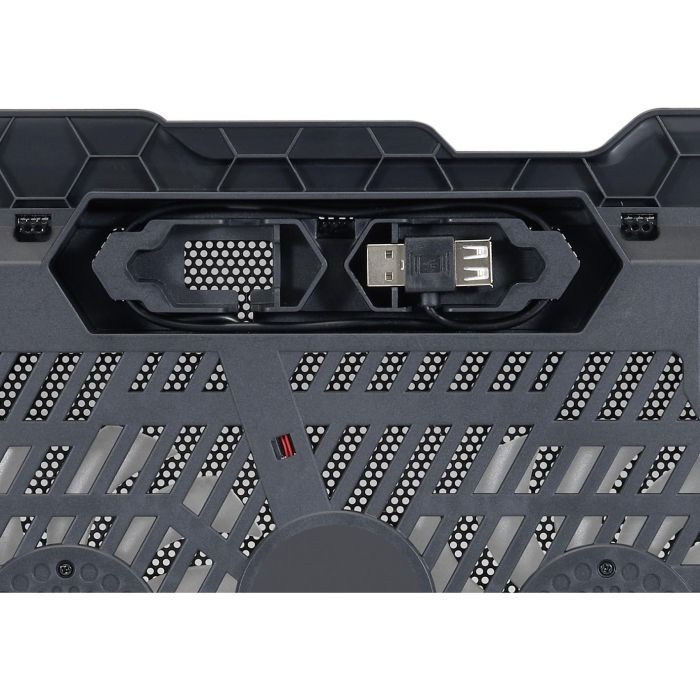 Conceptronic Base Refrigeración Portátiles hasta 15.6" con 2 Ventiladores Ultrasilenciosos, Ajuste de Altura, Antideslizante, Alimentación USB 5 Conceptronic Base Refrigeración Portátiles hasta 15.6" con 2 Ventiladores Ultrasilenciosos, Ajuste de Altura, Antideslizante, Alimentación USB 5