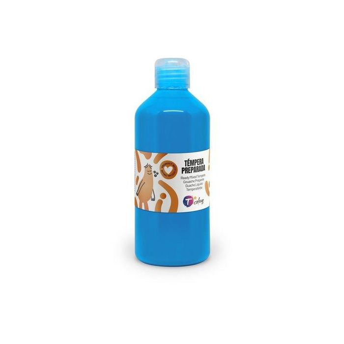 Tempera Tcolors Liquida 500 Ml (Botella) Cyan Tempera Tcolors Liquida 500 Ml (Botella) Cyan