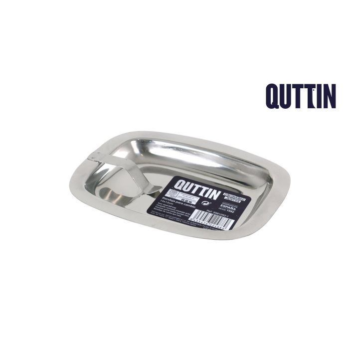 Bandeja Cambio 15x12 cm Acero Inoxidable Quttin - Privilege (32 Unidades) Bandeja Cambio 15x12 cm Acero Inoxidable Quttin - Privilege (32 Unidades)