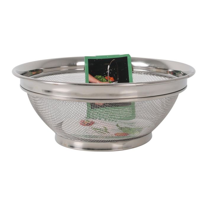 Quttin Escurridor Colador de Acero para Cocina, 22 cm diámetro x 8.5 cm alto (24 Unidades) 1