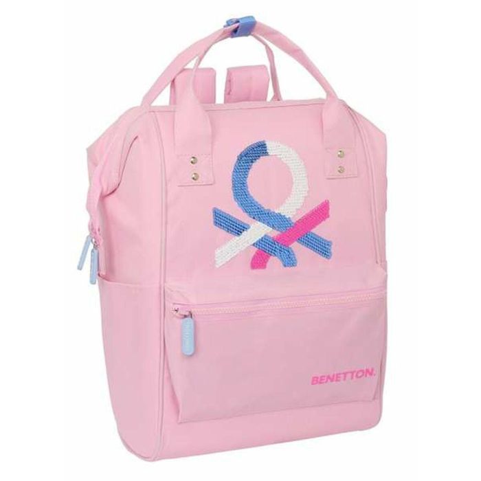Mochila para Portátil Benetton benetton Rosa 27 x 40 x 19 cm Mochila para Portátil Benetton benetton Rosa 27 x 40 x 19 cm