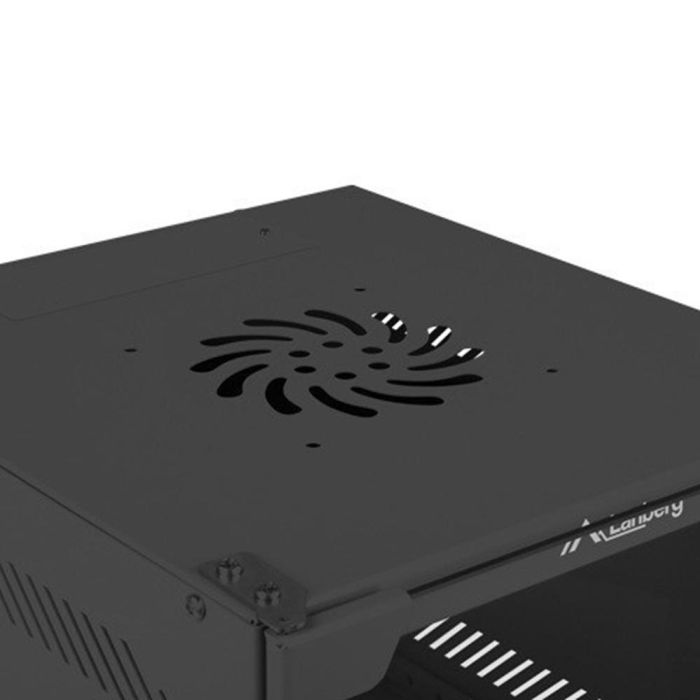 Lanberg Armario Rack Mural 10 Pulgadas 4U para Servidores, Negro 3