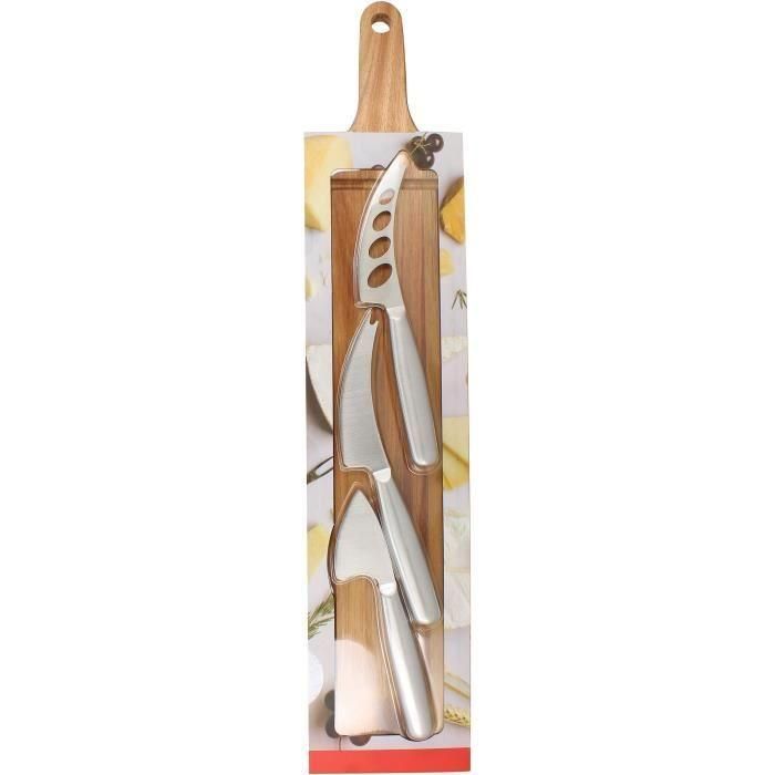 Menastyl Tabla de Cortar 5040079 MEN3256391023976 Rectangular Madera de Acacia con 3 Cuchillos para Queso de Acero Inoxidable 1 Menastyl Tabla de Cortar 5040079 MEN3256391023976 Rectangular Madera de Acacia con 3 Cuchillos para Queso de Acero Inoxidable 1