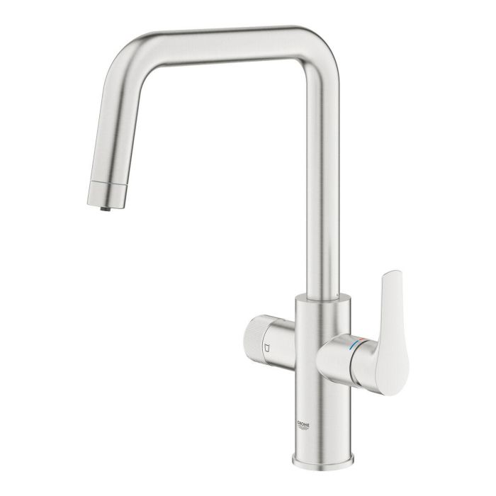 GROHE 30595DC0 Grifo Cocina con Filtro de Agua Supersteel, Caño Alto en U, Rotación 150°, Blue Pure Start 3 GROHE 30595DC0 Grifo Cocina con Filtro de Agua Supersteel, Caño Alto en U, Rotación 150°, Blue Pure Start 3