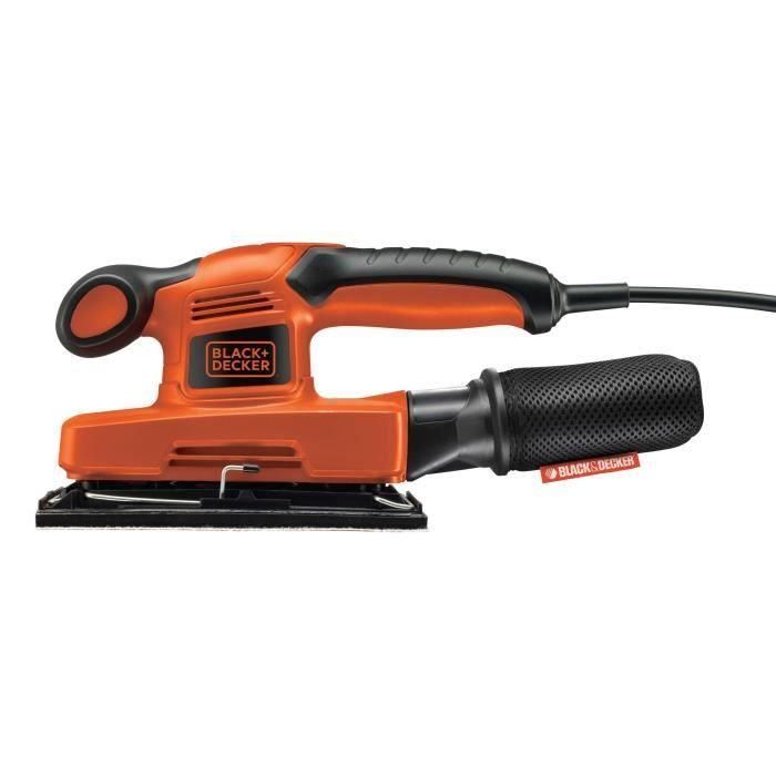 BLACK & DECKER KA320EKA Lijadora orbital 240W, Velocidad Variable 7000-15000 rpm, Órbita 2mm, Gancho y Bucle, 5 Hojas Abrasivas 1 BLACK & DECKER KA320EKA Lijadora orbital 240W, Velocidad Variable 7000-15000 rpm, Órbita 2mm, Gancho y Bucle, 5 Hojas Abrasivas 1
