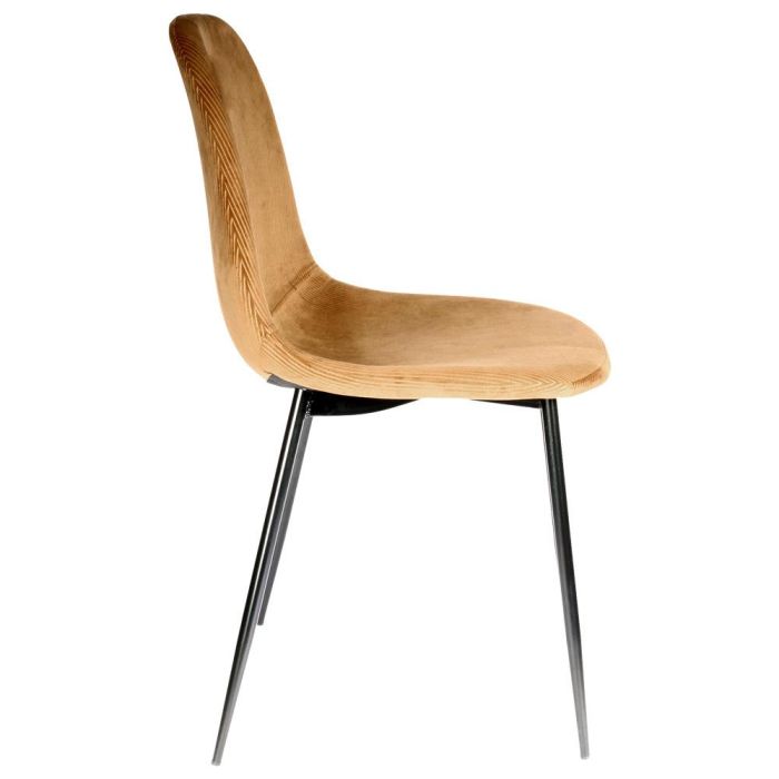 Home Deco Factory Silla Giulia Terciopelo Mostaza Colección Lounge 2 Home Deco Factory Silla Giulia Terciopelo Mostaza Colección Lounge 2