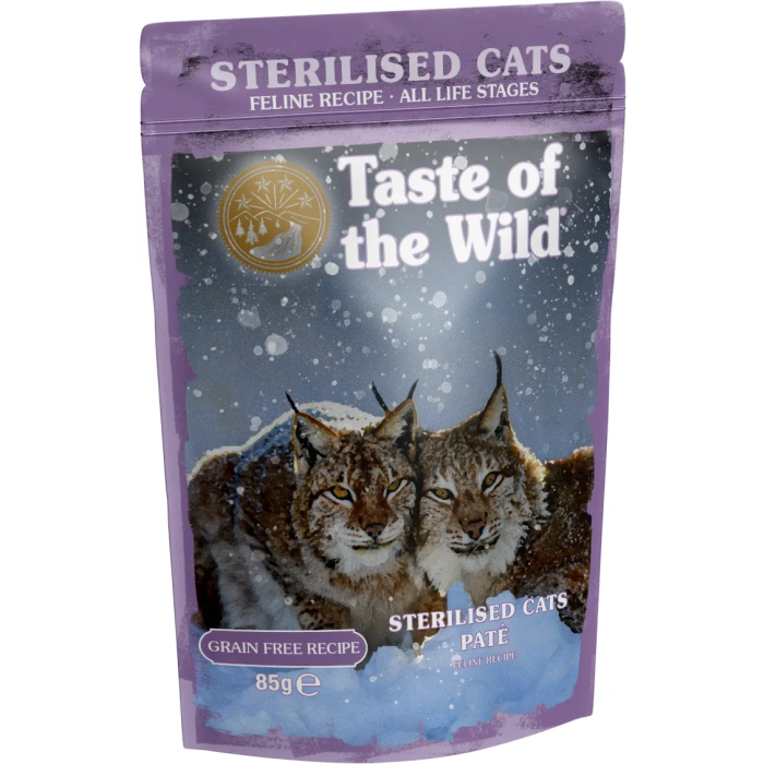 Taste of the Wild Feline Adult Sterilised Pate Pouch 12x85 gr