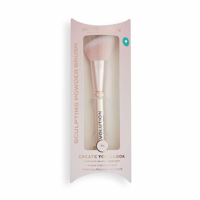 Revolution Make Up #R7 BLUFFING Brocha de Maquillaje para Base Líquida y Polvo, Fibras Suaves Antibacterianas Vegana 1 ud 4 Revolution Make Up #R7 BLUFFING Brocha de Maquillaje para Base Líquida y Polvo, Fibras Suaves Antibacterianas Vegana 1 ud 4