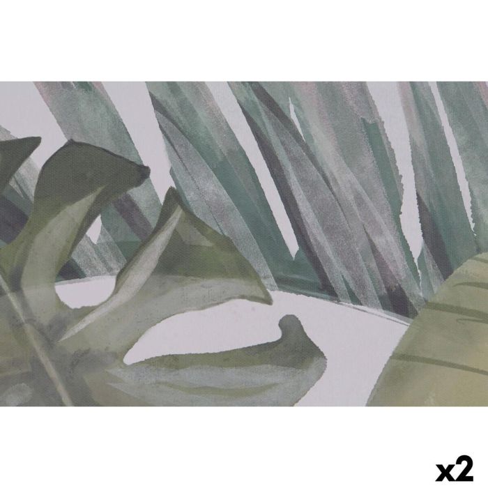 Lienzo DKD Home Decor Blanco Verde Palmeras Tropical 100 x 4 x 140 cm (2 Unidades) 3 Lienzo DKD Home Decor Blanco Verde Palmeras Tropical 100 x 4 x 140 cm (2 Unidades) 3