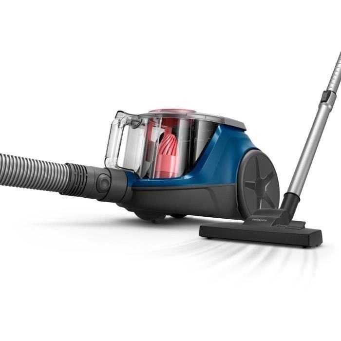 PHILIPS XB2123/09 - Aspirador de bidón sin bolsa - 850 W - Compacto - 1,3 L - Azul oscuro/Melocotón 3 PHILIPS XB2123/09 - Aspirador de bidón sin bolsa - 850 W - Compacto - 1,3 L - Azul oscuro/Melocotón 3