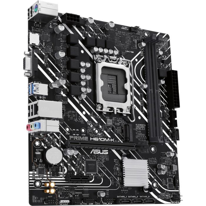 Asus 90MB1GA0-M0EAY0 Placa Base Prime H610M-K Socket LGA 1700 Intel H610 DDR5 Micro ATX PCIe 4.0 para Intel 13ª/12ª Gen 3 Asus 90MB1GA0-M0EAY0 Placa Base Prime H610M-K Socket LGA 1700 Intel H610 DDR5 Micro ATX PCIe 4.0 para Intel 13ª/12ª Gen 3
