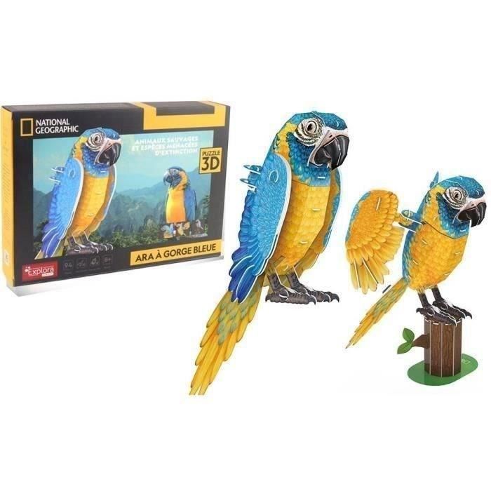Puzzle 3D - Loro - Juego de construcción - EXPLORA - Pájaro - 94 piezas - A partir de 8 años Puzzle 3D - Loro - Juego de construcción - EXPLORA - Pájaro - 94 piezas - A partir de 8 años