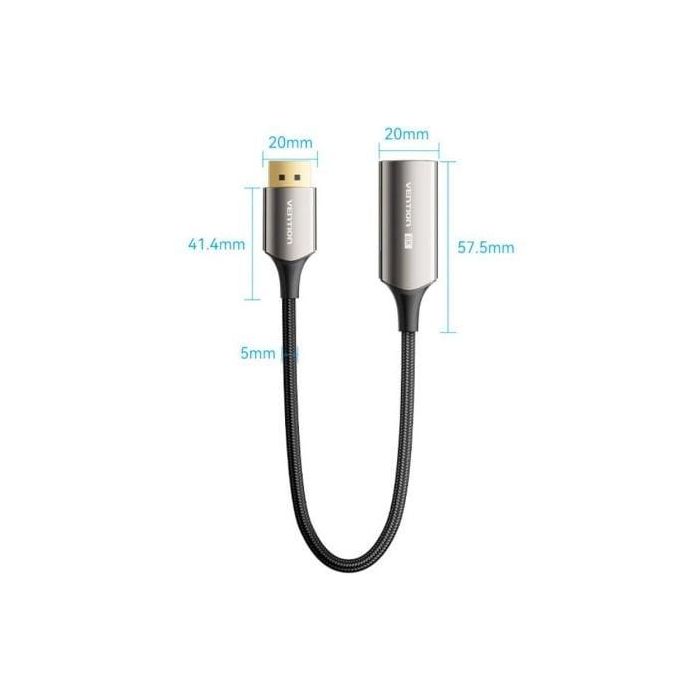 Cable Conversor Vention HFNBC/ DisplayPort Macho - HDMI Hembra/ 25cm/ Negro 3