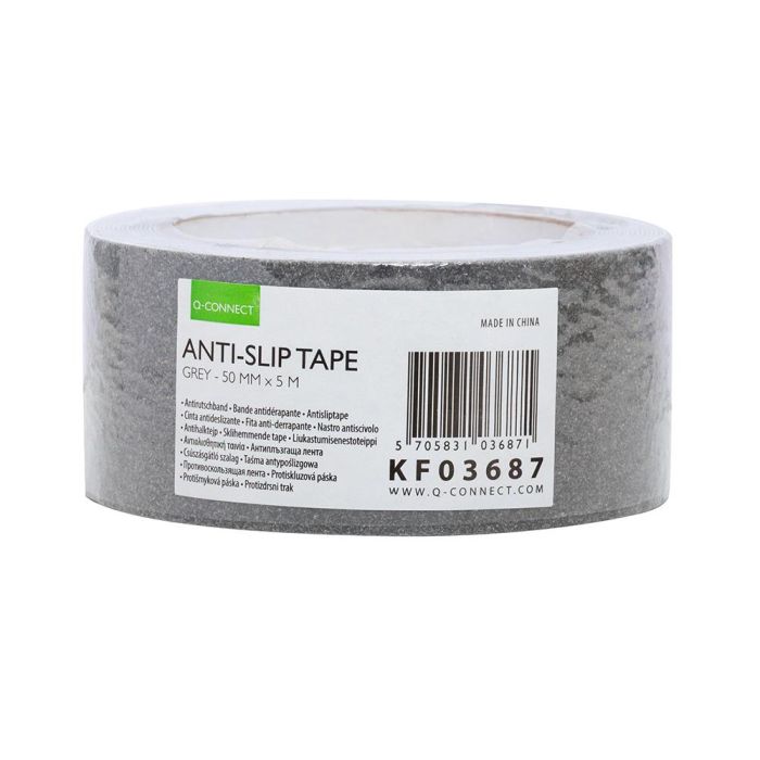 Cinta Antideslizante Q-Connect Gris 5Mt X 50 mm 1